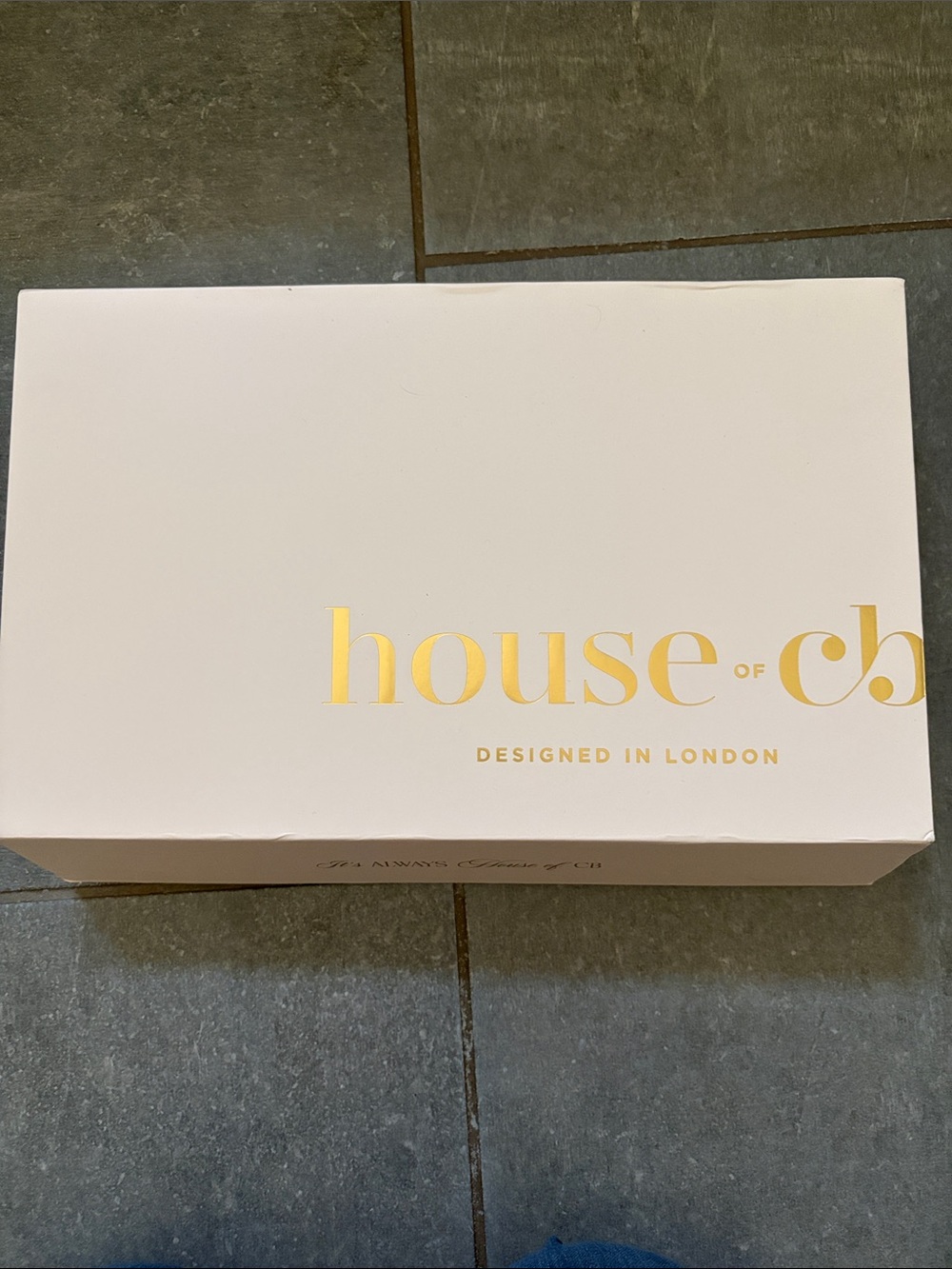 House of CB White Box with Gold Logo